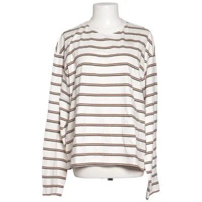 Långärmad t-shirt (Vit, Brun) från Monki Bomull