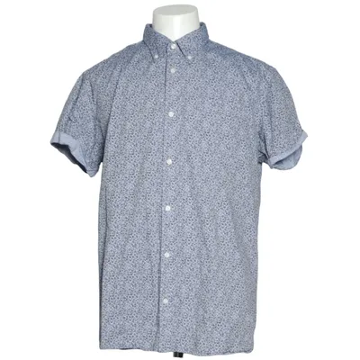 Short sleeve shirt (Blue, White) from Premium by Jack & Jones Cotton