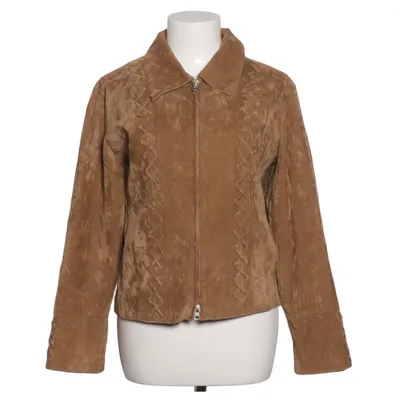 Jacket (Brown) from Yilishi Elastane, Viscose