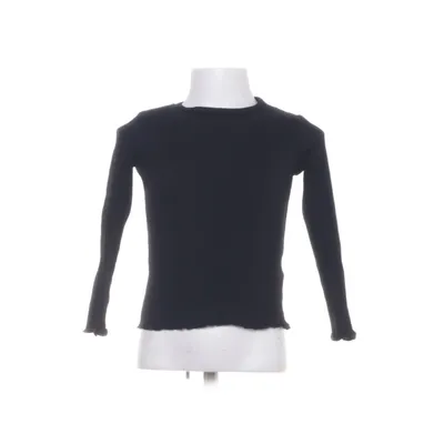 Langærmet t-shirt (Sort) fra H&M Bomuld, Elastan