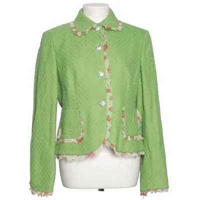 Blazer (Green, Multicolored) from Arttobe Acetate, Cotton