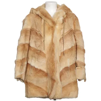 Pälsjacka (Beige)