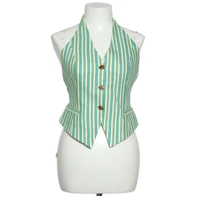 Suit vest (Green, White) from Fabienne Chapot Cotton, Elastane, Linen, Polyester