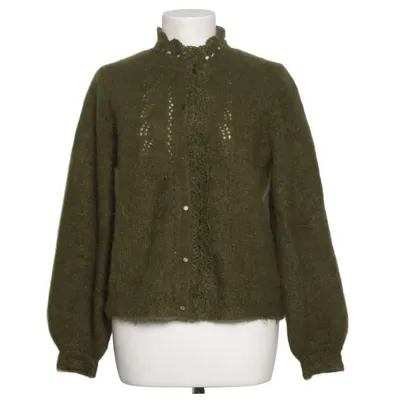 Cardigan (Vert) de La Maille Sézane Élasthane, Laine de mouton, Mohair, Polyamide