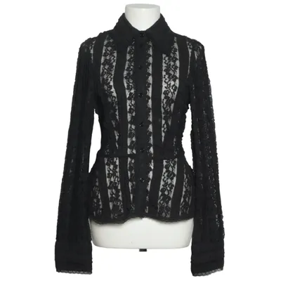 Blouse (Black) from H&M Studio Polyamide, Cotton, Elastane