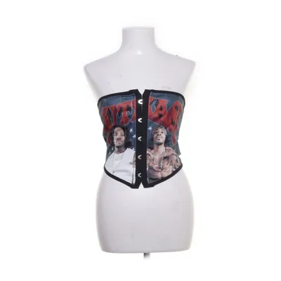 Tube top (Black, Multicolored) from Kollyy Elastane, Polyester