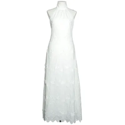 Maxikjole (Hvid) fra Love Lolita Bomuld, Polyester, Viscose