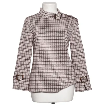 Jacket (Beige, Brown, Pink) from Ana Alcazar Acrylic, Elastane, Polyamide, Polyester