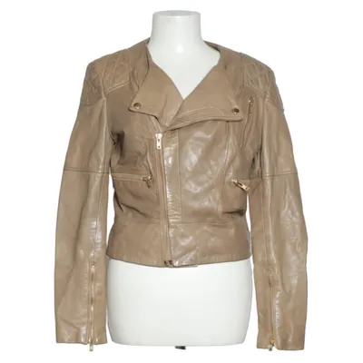 Bikerjacka (Beige) från Primeboots Skinn, Polyester