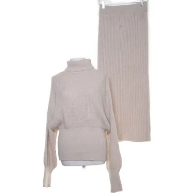 Sæt (Beige) fra Boohoo Akryl, Mohair, Uld