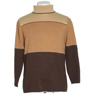 Turtleneck (Beige, Brun, Flerfarvet) fra Charmant Akryl, Merinould