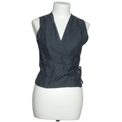 Slå-om top (Blå) fra Graumann Linned, Polyester, Viscose