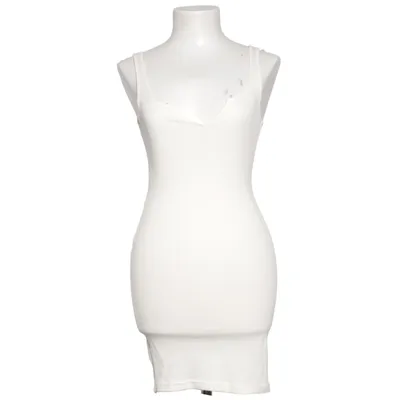 Kleid (Weiß) von Divided by H&M Baumwolle, Polyester, Elasthan