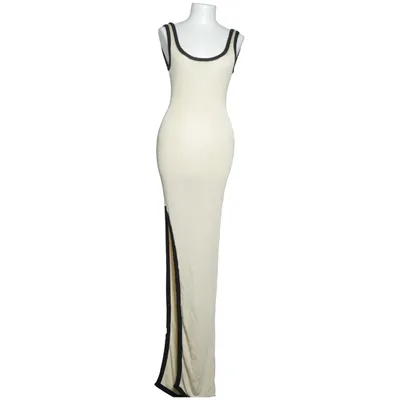 Maxi dress (Beige, Black) from Asta Resort Viscose