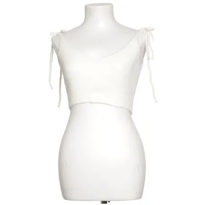 Crop top (Wit) van Red Berry Acryl, Wol