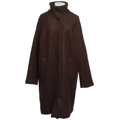 Coat (Brown) from Lindex Polyester, Wool