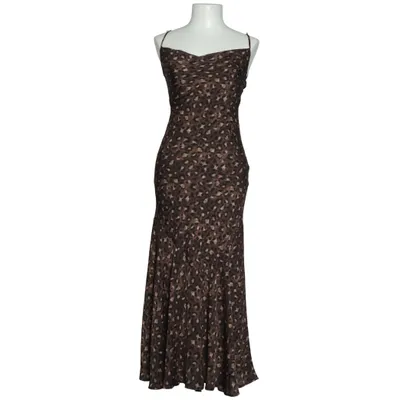 Robe longue (Marron, Noir) de Adoore Élasthane, Polyester