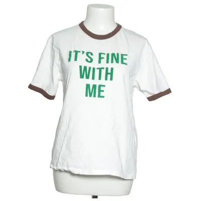 T-shirt (Wit, Bruin, Groen) van Zara Katoen