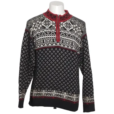 Lusekofte (Black, White, Red) from Bluewear Cotton