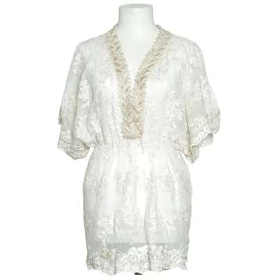 Blouse (White, Gold) from Buch Copenhagen Cotton, Polyester