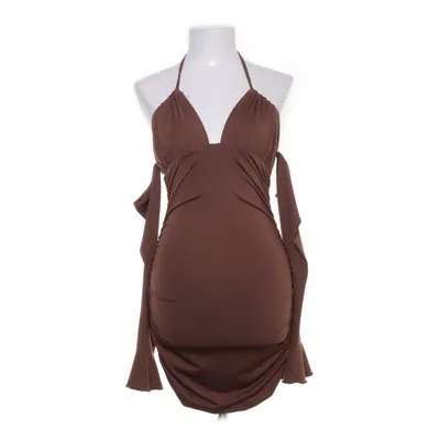 Cocktailklänning (Brun) från Shein Elastan, Polyester
