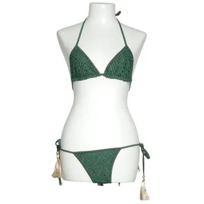 Bikini (Groen) van Hanne Bloch Elastaan, Metallvezel, Polyamide