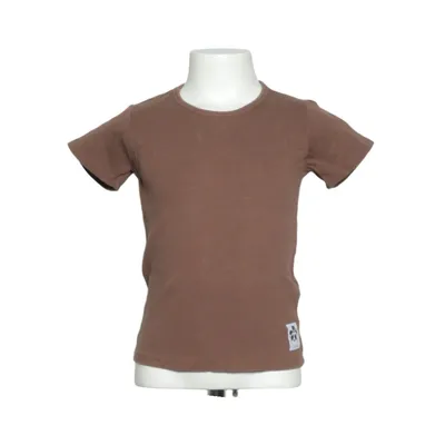 T-shirt (Brun) fra Mini Rodini Elastan, Økologisk bomuld
