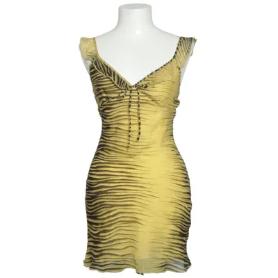 Kleid (Gelb, Schwarz) von Réalisation Seide