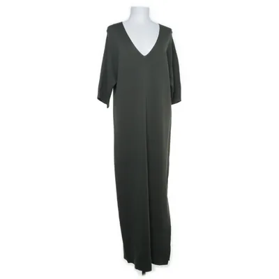 Maxikjole (Grøn) fra Massimo Dutti Viscose, Polyamid