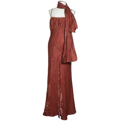 Evening gown (Brown) from Let's Fashion Acetate, Polyester, Viscose