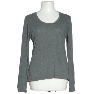 Langærmet t-shirt (Grå) fra American Vintage Bomuld, Viscose