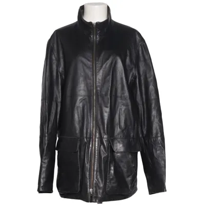 Reversible jacket (Black) from Armani Collezioni Leather, Nylon
