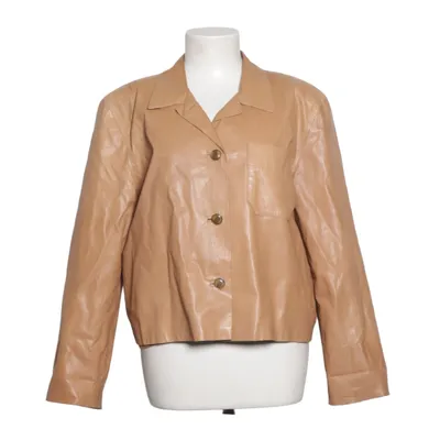 Leather jacket (Beige)