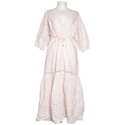 Klänning (Rosa, Vit) från By Malina Bomull