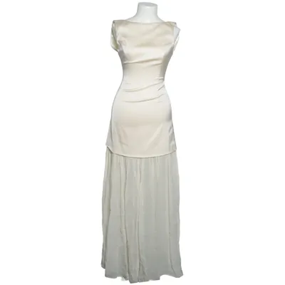 Evening gown (White) from Malina Recycled polyester, Viscose