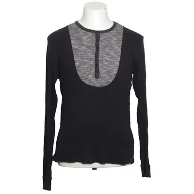 Henley T-shirt (Sort, Grå) fra Suit Bomuld
