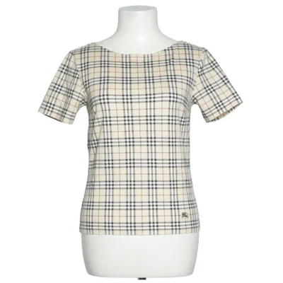 Topp (Beige, Svart, Röd) från Burberry Bomull, Polyuretan