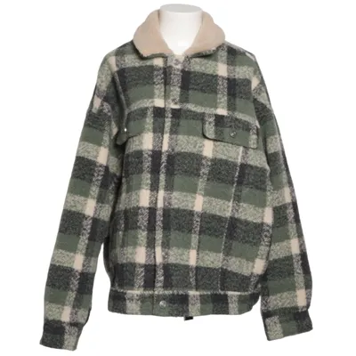 Skjortejakke (Grøn, Hvid, Sort, Flerfarvet) fra ASOS Design Kunstpels, Polyester