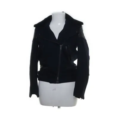 Jakke (Blå) fra The Kooples Uld, Polyester, Viscose, Læder