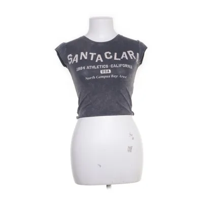 Crop top (Grå) från Bershka Bomull, Elastan