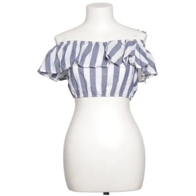 Crop top (Blå, Vit) från Zaful