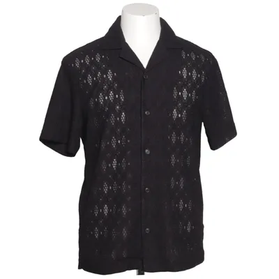 Kortärmad skjorta (Svart) från H&M Elastan, Polyester