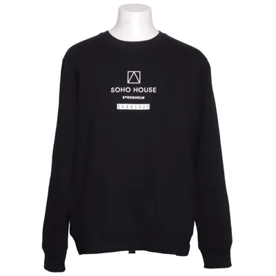 Collegetröja (Svart) från B&C Collection Bomull, Återvunnen polyester