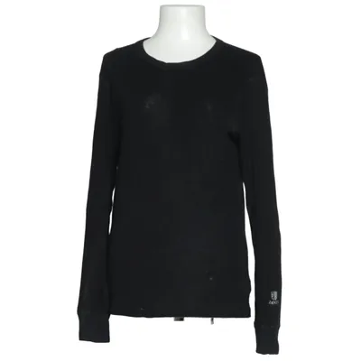 T-shirt à manches longues (Noir) de Janus Laine de mouton