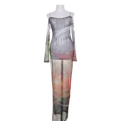 Maxikjole (Flerfarvet) fra Jaded London Elastan, Polyester