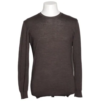 Pull-over (Marron) de Oscar Jacobson Soie, Laine