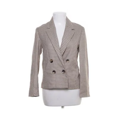 Blazer (Beige, Brun, Hvid) fra Zara Elastan, Polyester, Viscose