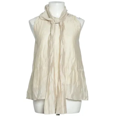 Top (Beige) from One and Other Linen, Polyester, Tencel, Viscose