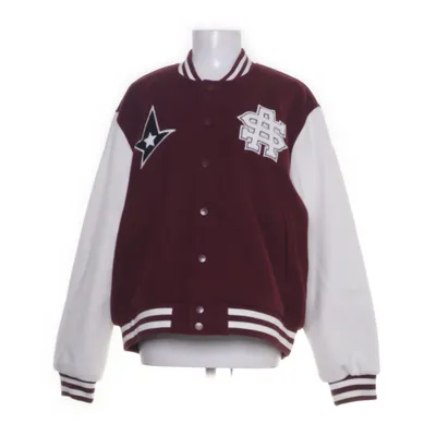 Collegejacka (Röd, Vit) från Sauna Polyester, Ull