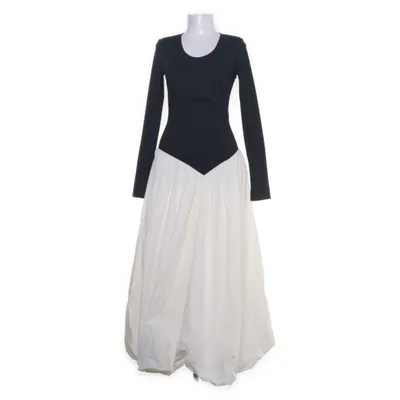 Maxi jurk (Zwart, Wit) van Bazhane Katoen, Elastaan, Polyester, Viscose